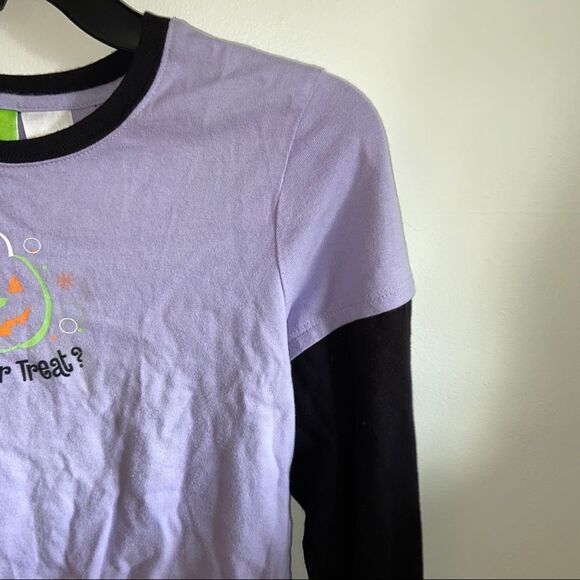 Halloween theme color blocked long sleeve - Picture 3 of 7